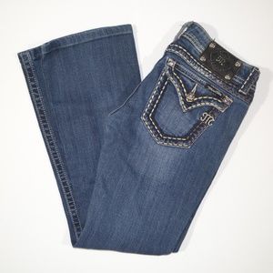 Miss Me Womans Bootcut Jeans 28/27 Distressed